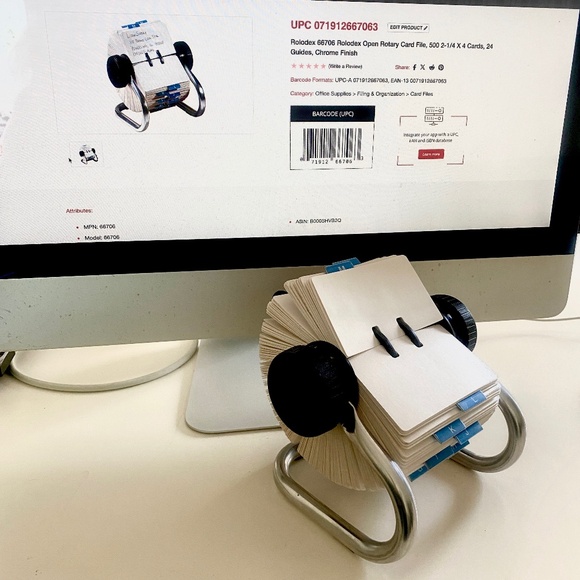 Rolodex I Classic Rotary Card File I Chrome I #66706 - Picture 9 of 10